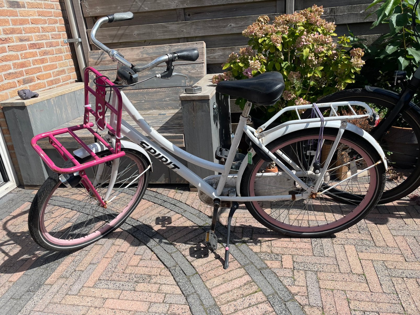 Meisjesfiets 26 inch, Fietsen en Brommers, Ophalen, Gebruikt, Terugtraprem, 26 inch of meer