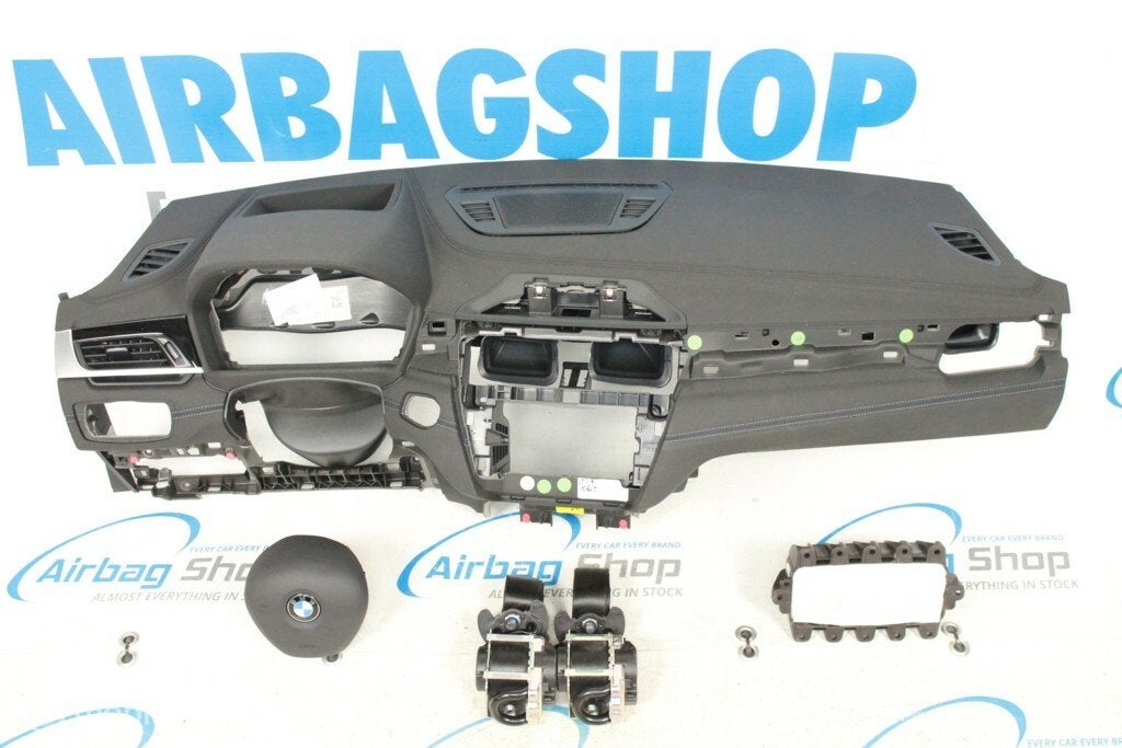 Airbag set Dashboard blauw stiksel HUD BMW X2 F39 2017-..., Gebruikt, Ophalen of Verzenden