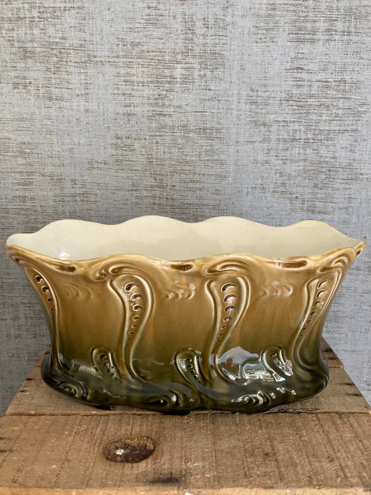 Gustave de Bruyn-Fives Lille Art Nouveau jardinière/bloempot, Antiek en Kunst, Ophalen of Verzenden