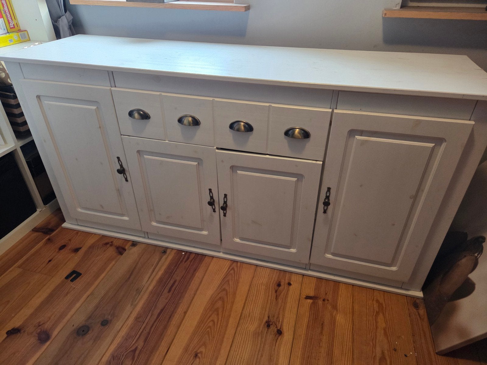 dressoir wit met lade en deuren, Ophalen, Gebruikt, Met lade(s), 150 tot 200 cm