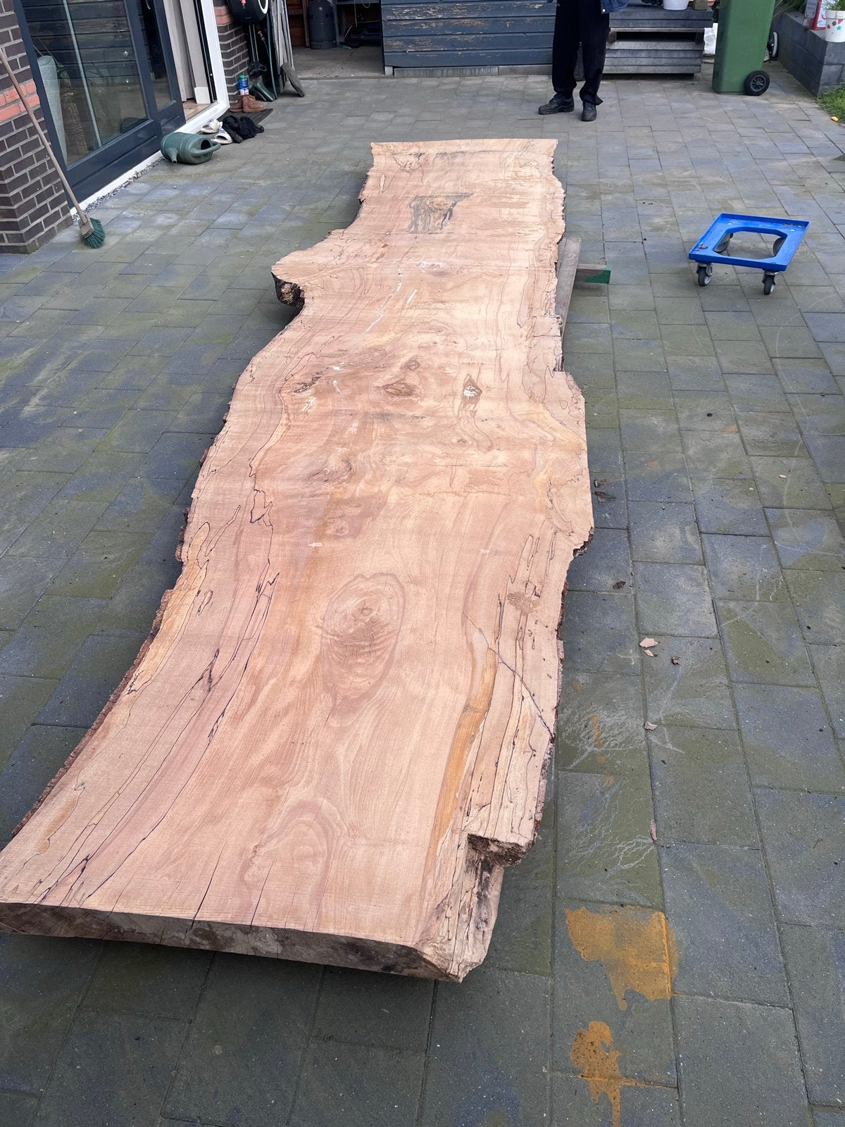 Hulp gezocht tuintafel en pergola, Doe-het-zelf en Verbouw, Hout en Planken, Gebruikt, Eiken, Ophalen of Verzenden, Balk