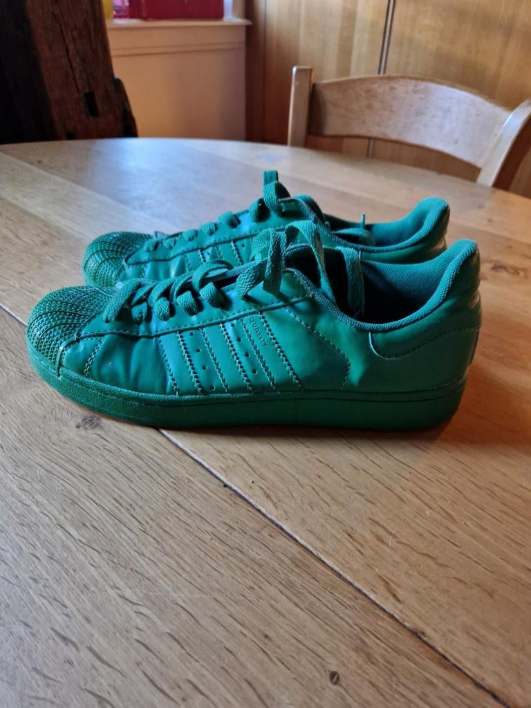 GROENE GAVE SNEAKERS ADIDAS MAAT 42, Overige kleuren, Ophalen of Verzenden, Sneakers of Gympen, Adidas