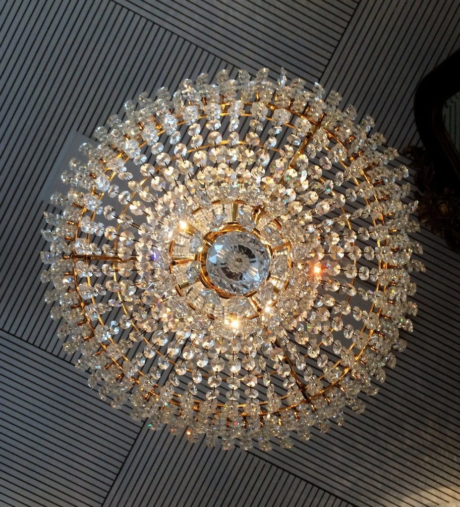 Wij gaan stoppen Kristal Kroonluchter 50 cm Goud of zilver, Ophalen of Verzenden, Nieuw