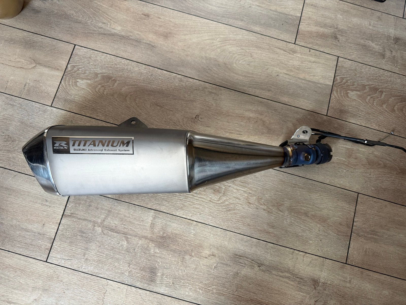 Suzuki GSX-R 1000 orginele titanium einddemper, Ophalen of Verzenden, Gebruikt