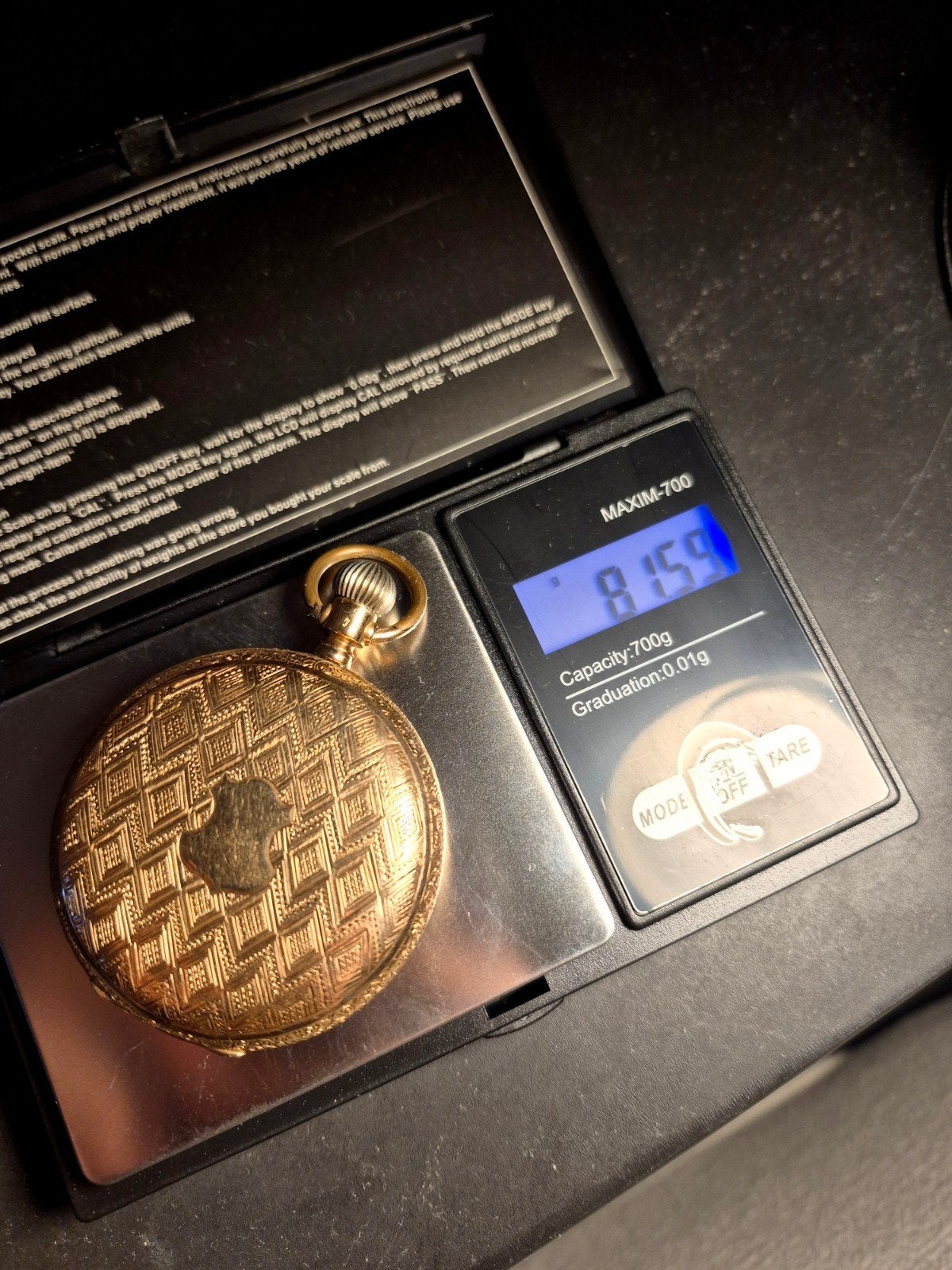 Antiek Gouden Zakhorloge 50mm - 81 Gram 14K Goud Full Hunter, Overige merken, Zakhorloge, Onbekend, Ophalen of Verzenden