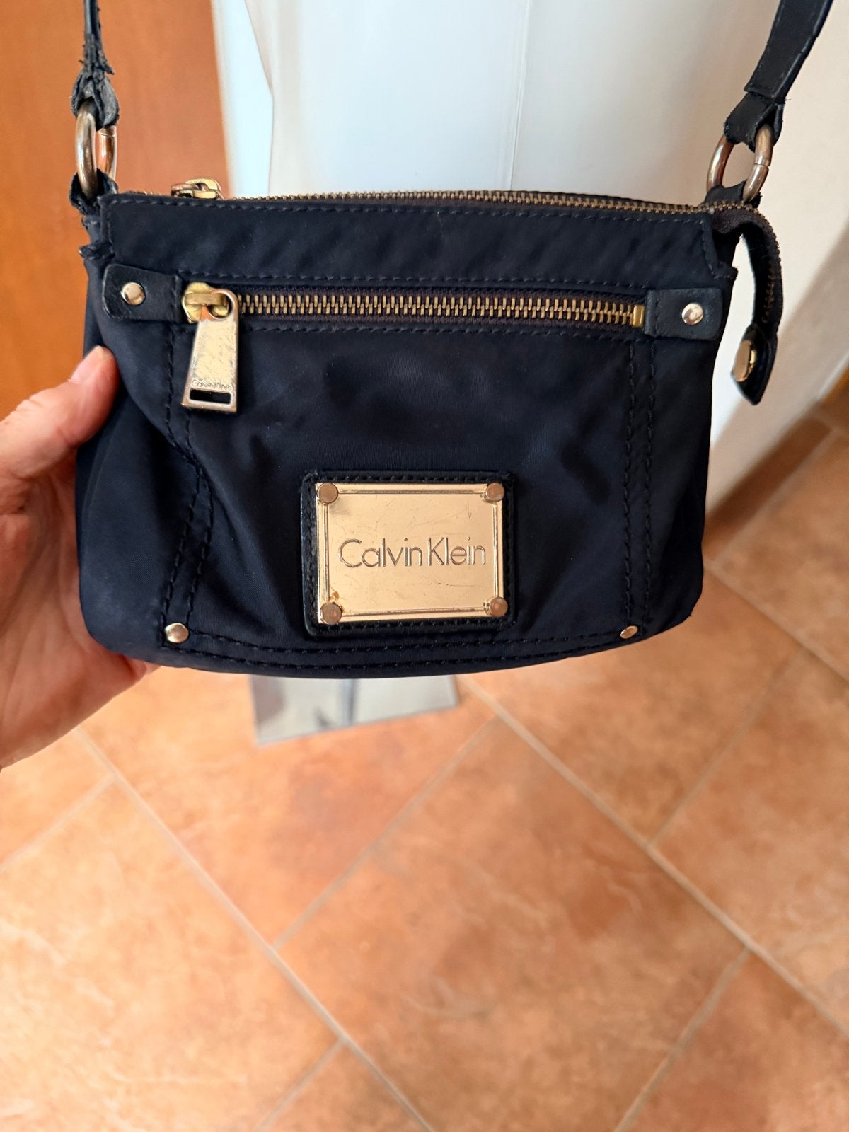 Calvin Klein Schoudertasje - Zwart, Ophalen of Verzenden, Gebruikt, Zwart, Schoudertasje