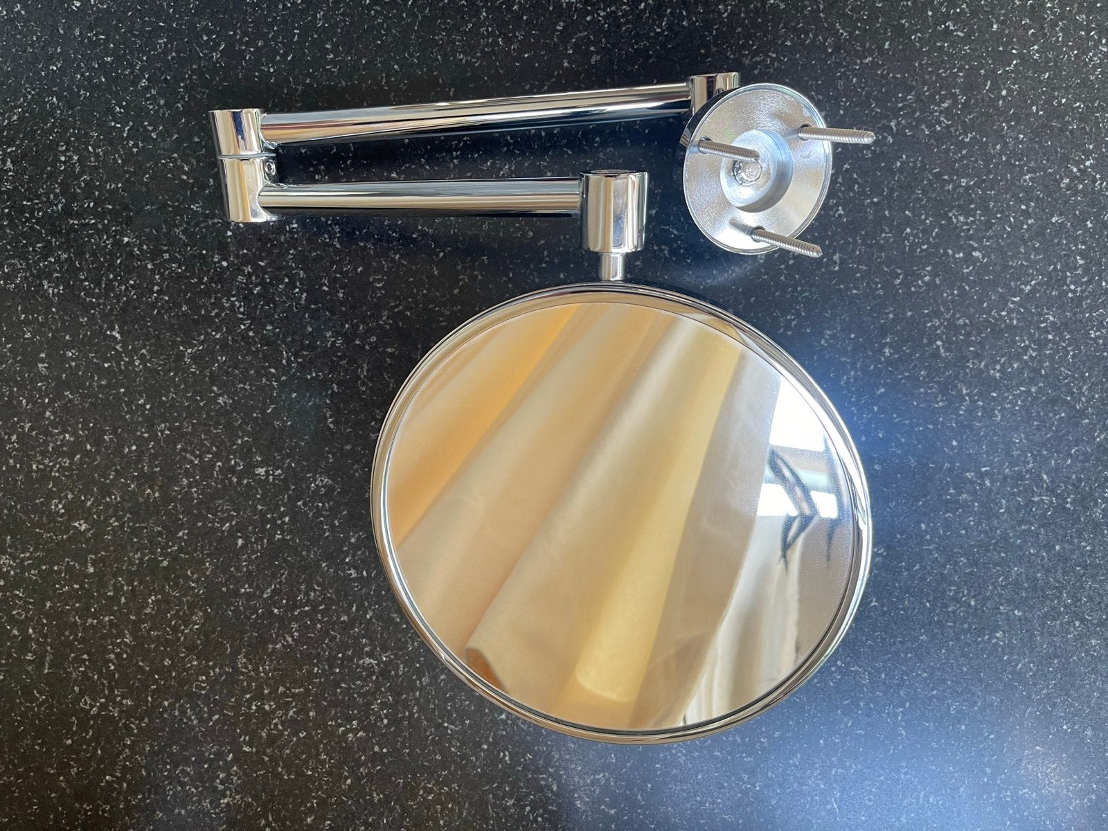 Nieuwe Uitschuifbare make-up spiegel met vergroting, Ophalen, Minder dan 50 cm, Gebruikt, Rond
