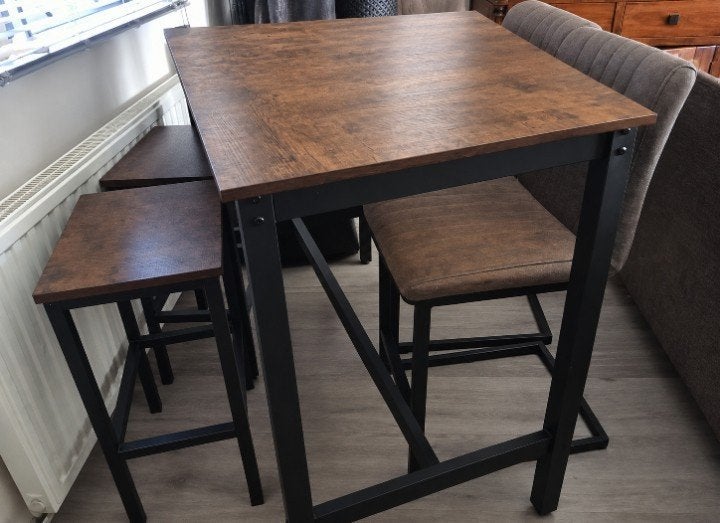 Bartafel met krukken., Ophalen, Nieuw, Inclusief barstoelen