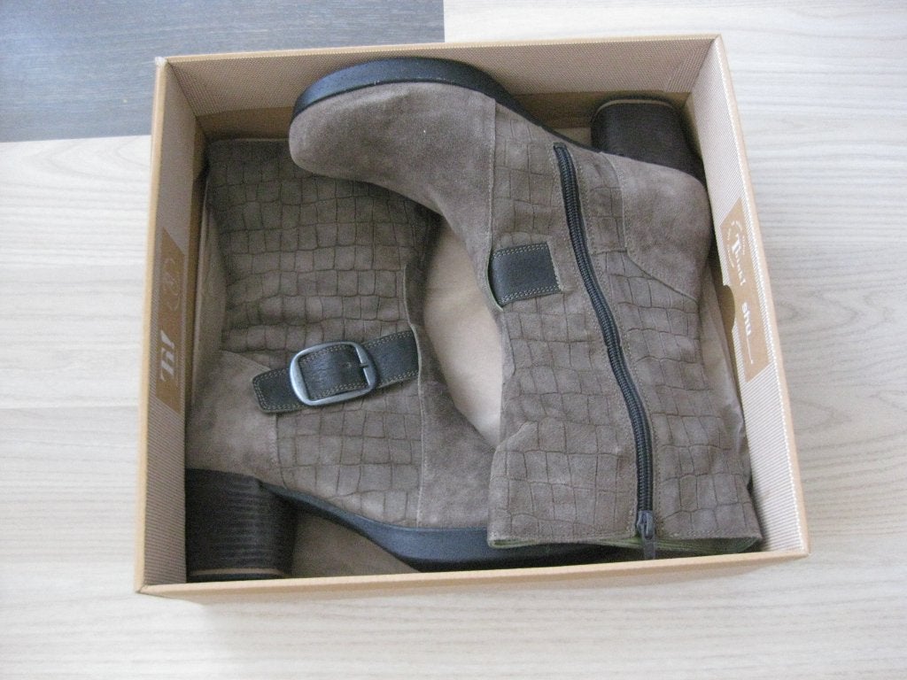 Nieuwe bruin suede leren laarzen van Think! maat 38, Hoge laarzen, Bruin, Verzenden, Think!