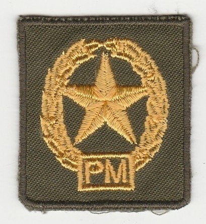 Embleem (trui) Schutter PM (Pistool Mitrailleur), Verzenden, Landmacht, Nederland, Embleem of Badge