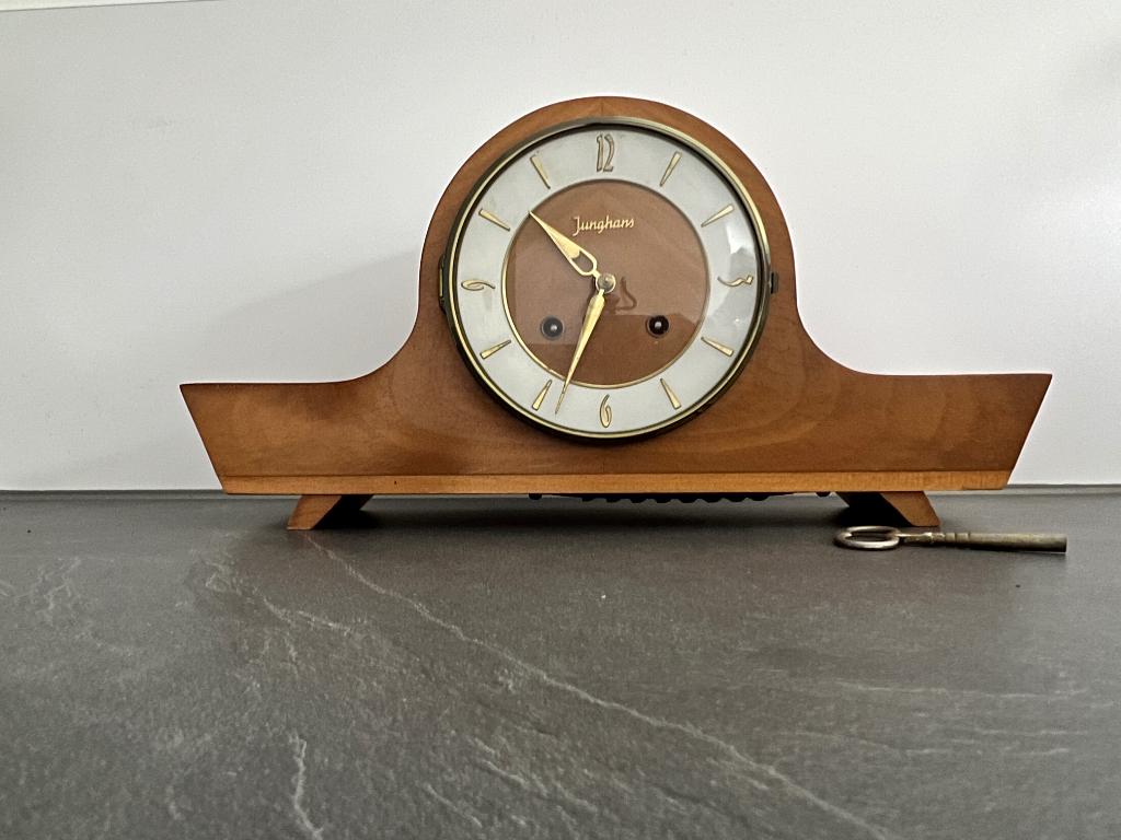 Junghans klok/pendule jaren 60, Antiek en Kunst, Antiek | Klokken, Ophalen