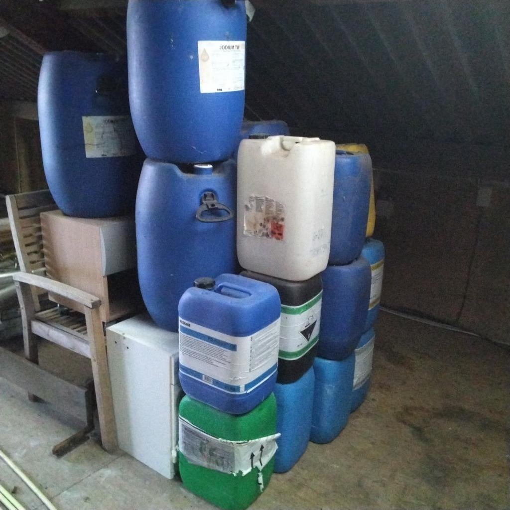 Plastic kunststof jerrycan, Minder dan 75 liter, Ophalen