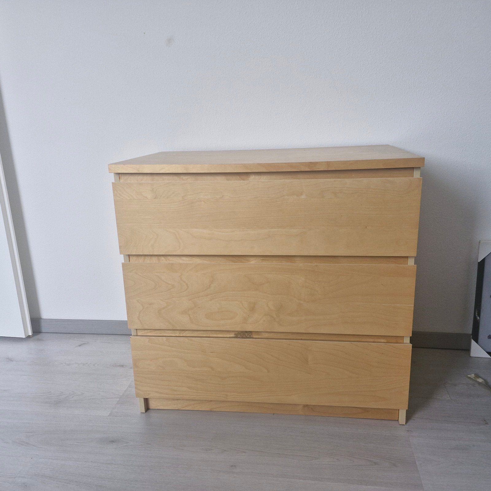 Houten ladekast met 3 laden, Ophalen, Modern, Scandinavisch, 100 tot 150 cm, 50 tot 100 cm