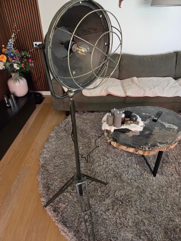 Metalen staande lamp | brons, Ophalen, Zo goed als nieuw, Metaal, 150 tot 200 cm