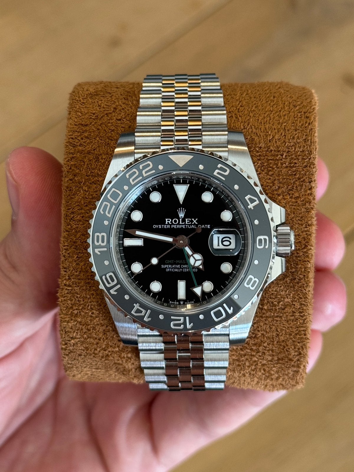 Rolex GMT Master 2 Bruce Wayne Ref. 126710GRNR, Ophalen of Verzenden, Waterdicht, Nieuw, Zwart
