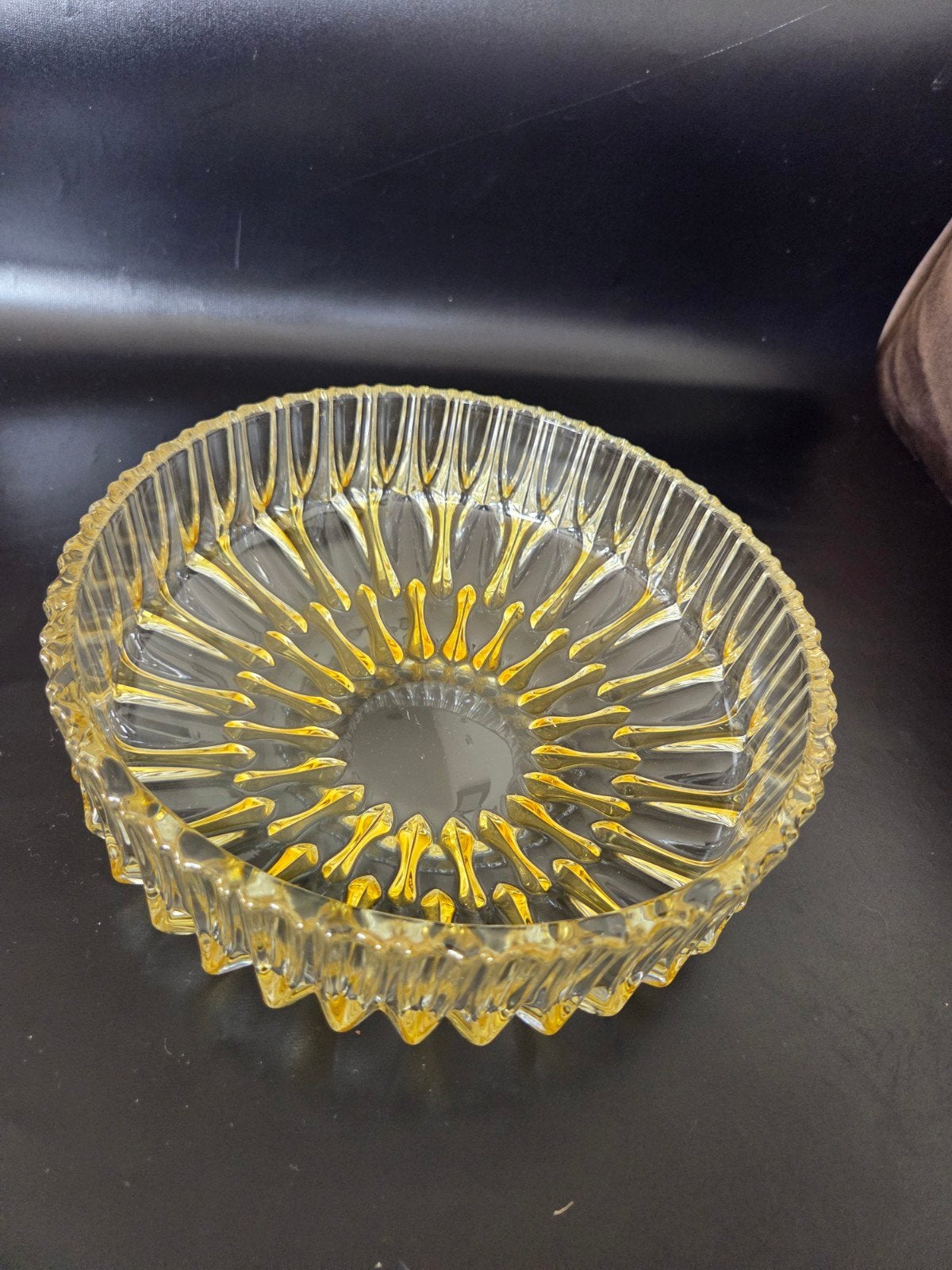 Vintage Walther Glas serveerschaal / fruitschaal – Jaren 60/, Ophalen of Verzenden