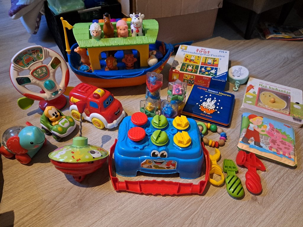 Pakket babyspeelgoed, Kinderen en Baby's, Speelgoed | Babyspeelgoed, Ophalen of Verzenden, Gebruikt, Overige typen, Met geluid