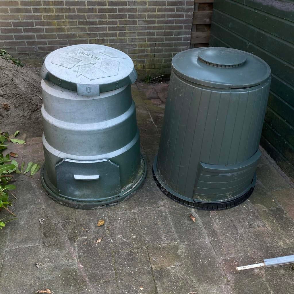 Te koop 1 compost ton  container, Ophalen, Compost