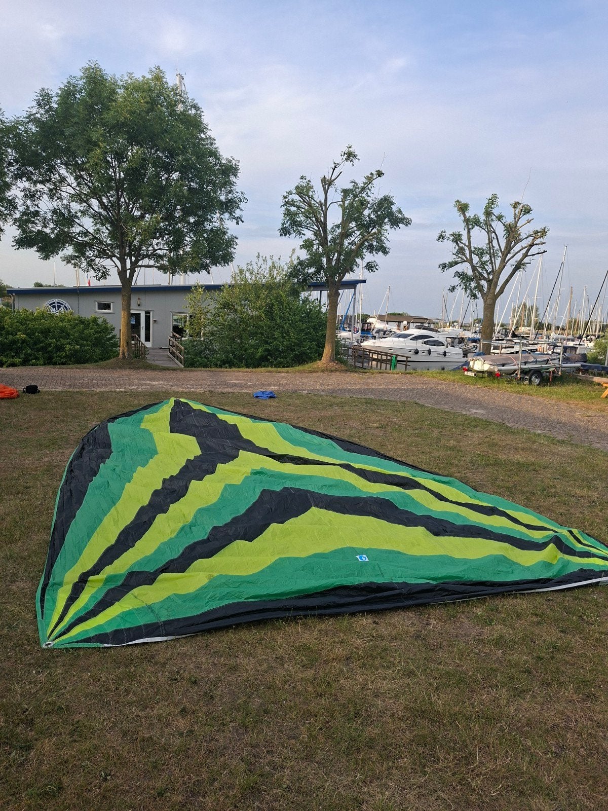 Spinnaker De Vries 38m2 tri-radial 986 x 465cm zgan, Watersport en Boten, Zeilen en Zeiltoebehoren, 30 tot 60 m², 6 meter of meer