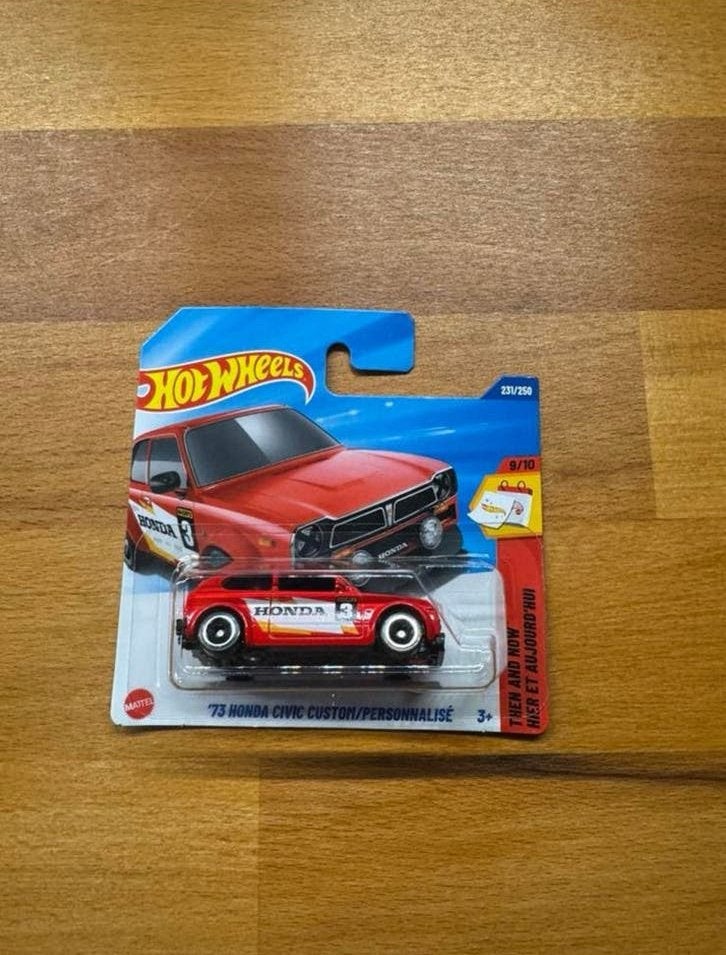Hotwheels 73 Honda Civic, Hobby en Vrije tijd, Modelauto's | Overige schalen, Ophalen of Verzenden, Zo goed als nieuw, Auto