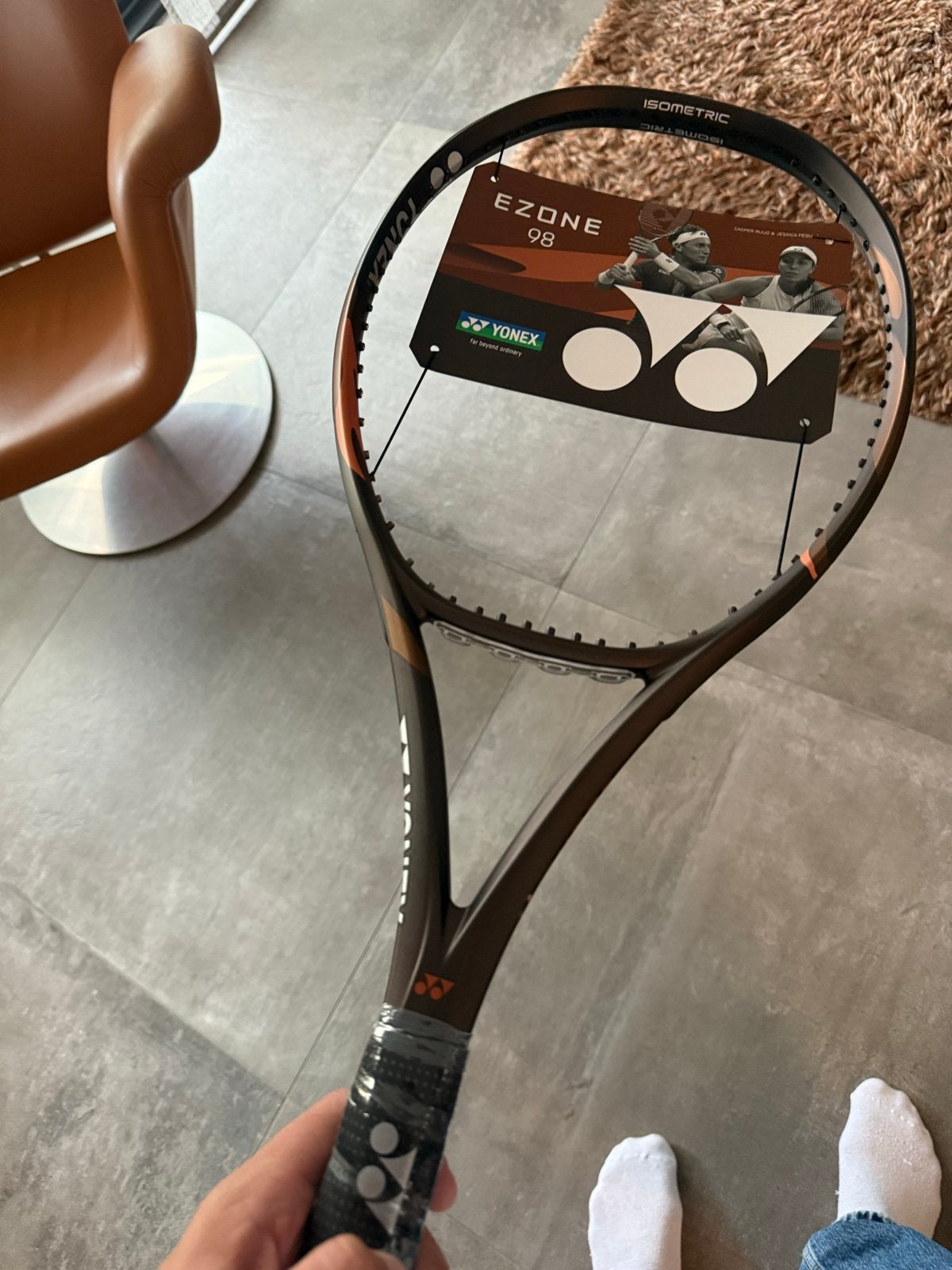 Nieuwste Yonex Ezone 98 - Slechts één week oud!, Sport en Fitness, Tennis, Nieuw, Ophalen of Verzenden, Racket, L2