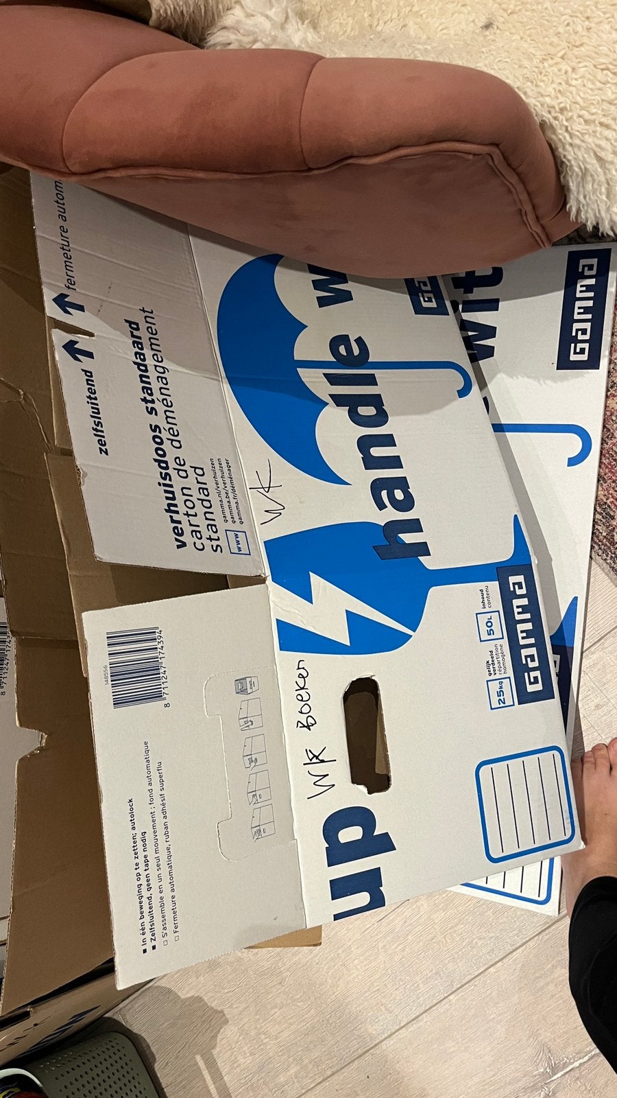 Verhuisdozen, Ophalen, Doos, 40 tot 60 cm, 50 tot 75 cm