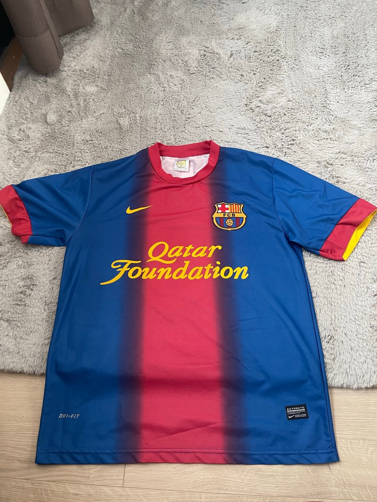 FC Barcelona Messi Thuisshirt 2011/2012 - Maat L, Ophalen of Verzenden, Gedragen, Maat 52/54 (L), Blauw