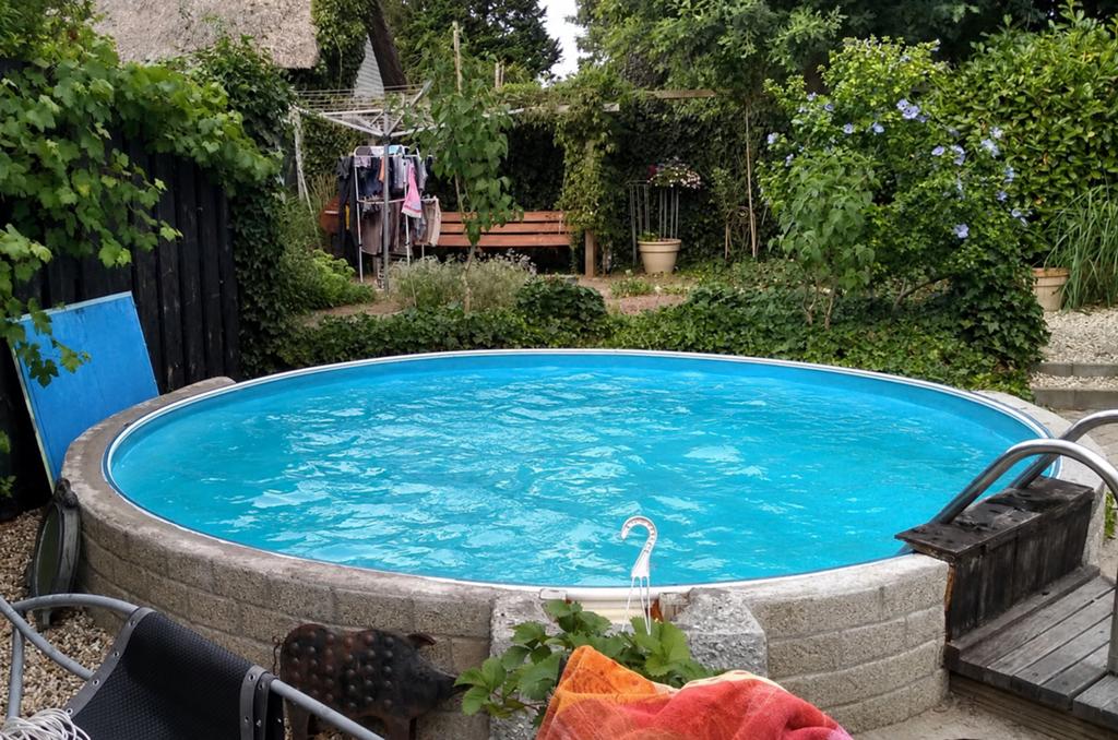 Zwembad 400cm, Tuin en Terras, Zwembaden, Gebruikt, Inbouwzwembad, 80 tot 120 cm, 200 tot 400 cm, 300 cm of meer, Rond, Ophalen