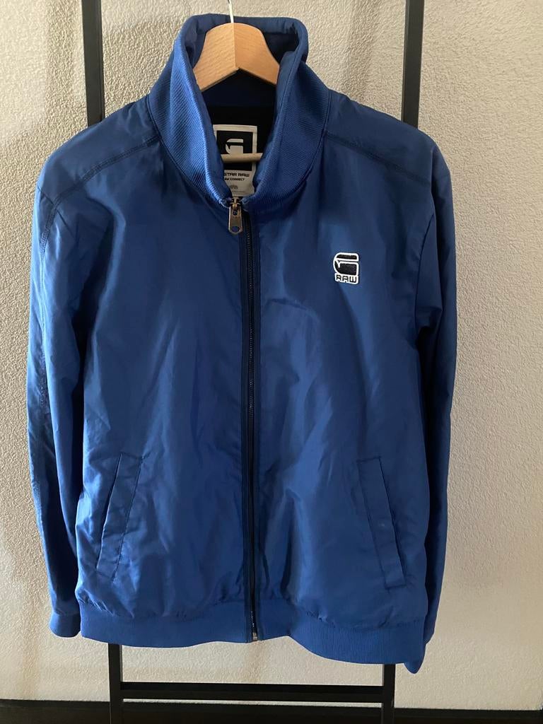 G-Star zomerjas heren, Kleding | Heren, Ophalen of Verzenden, Zo goed als nieuw, Maat 56/58 (XL), Blauw
