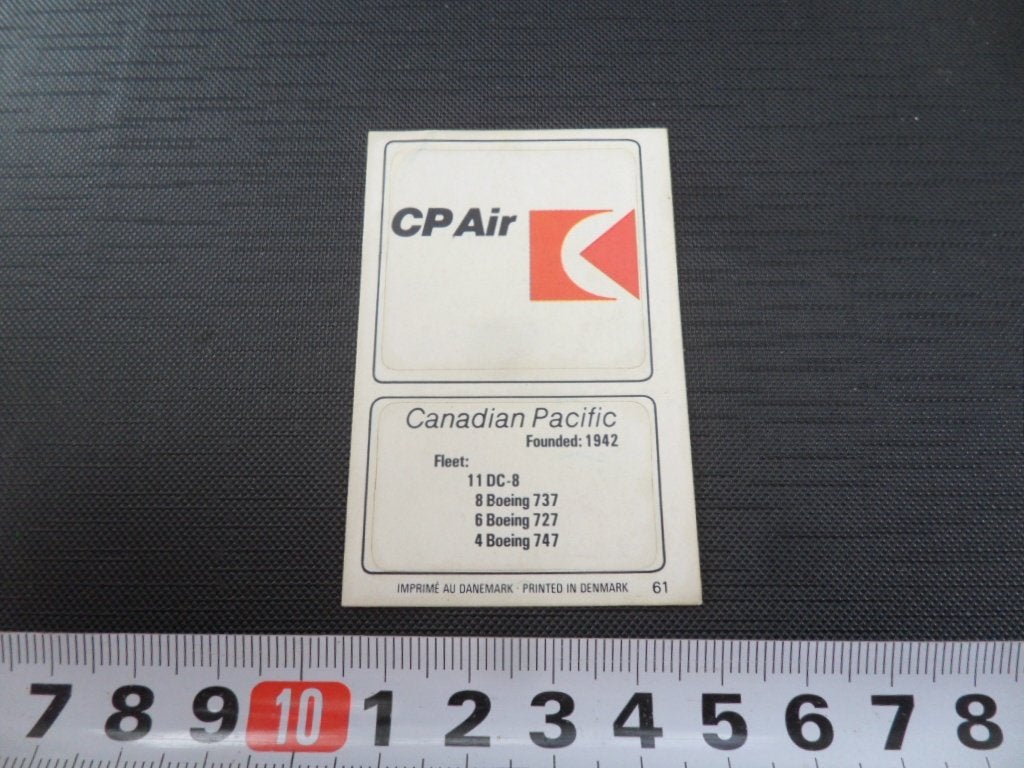 sticker vliegmaatschappij logo CP AIR canadian pacific, Ophalen of Verzenden, Zo goed als nieuw