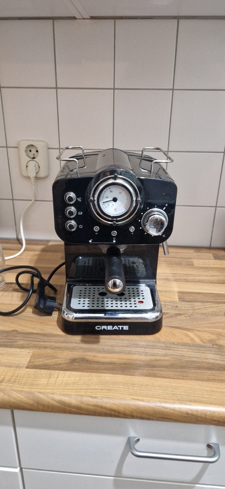 CREATE barrista Espressoapparaat, Espresso apparaat, Gemalen koffie, Ophalen of Verzenden, Zo goed als nieuw