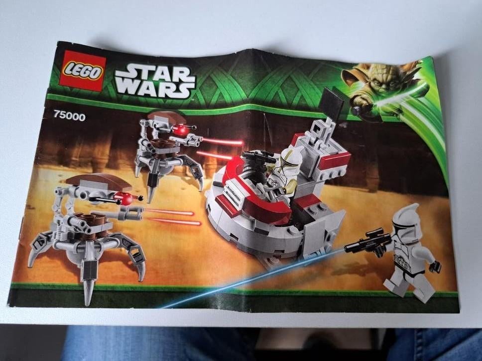 Lego Star Wars 75000 Clone Troopers vs. Droideka's, Compleet, Gebruikt, Star Wars, Lego