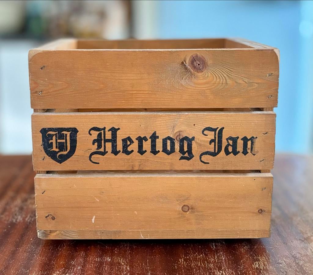 Houten krat Hertog Jan - Decoratief en praktisch, Gebruikt, Minder dan 35 cm, Minder dan 50 cm, Ophalen of Verzenden