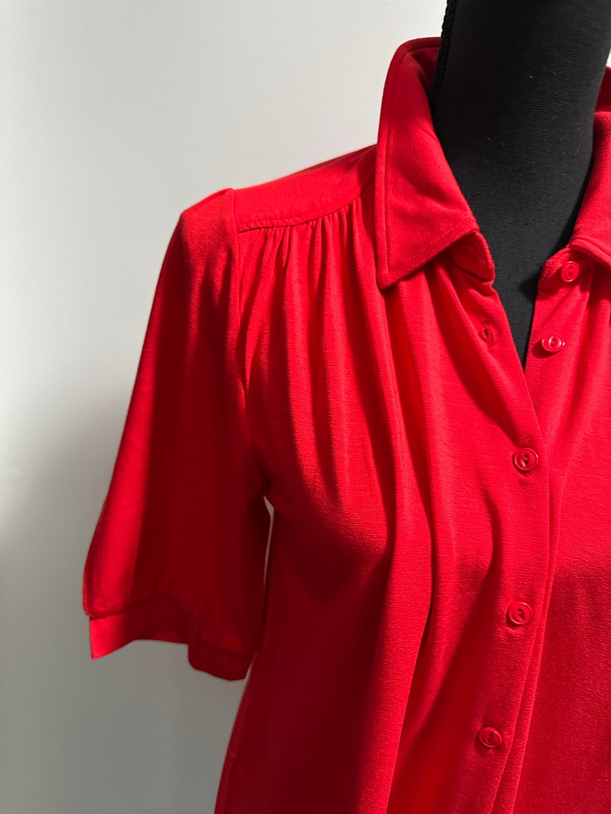 King Louie Blouse Knalrood Maat L, Ophalen of Verzenden, Zo goed als nieuw, Maat 42/44 (L), Rood