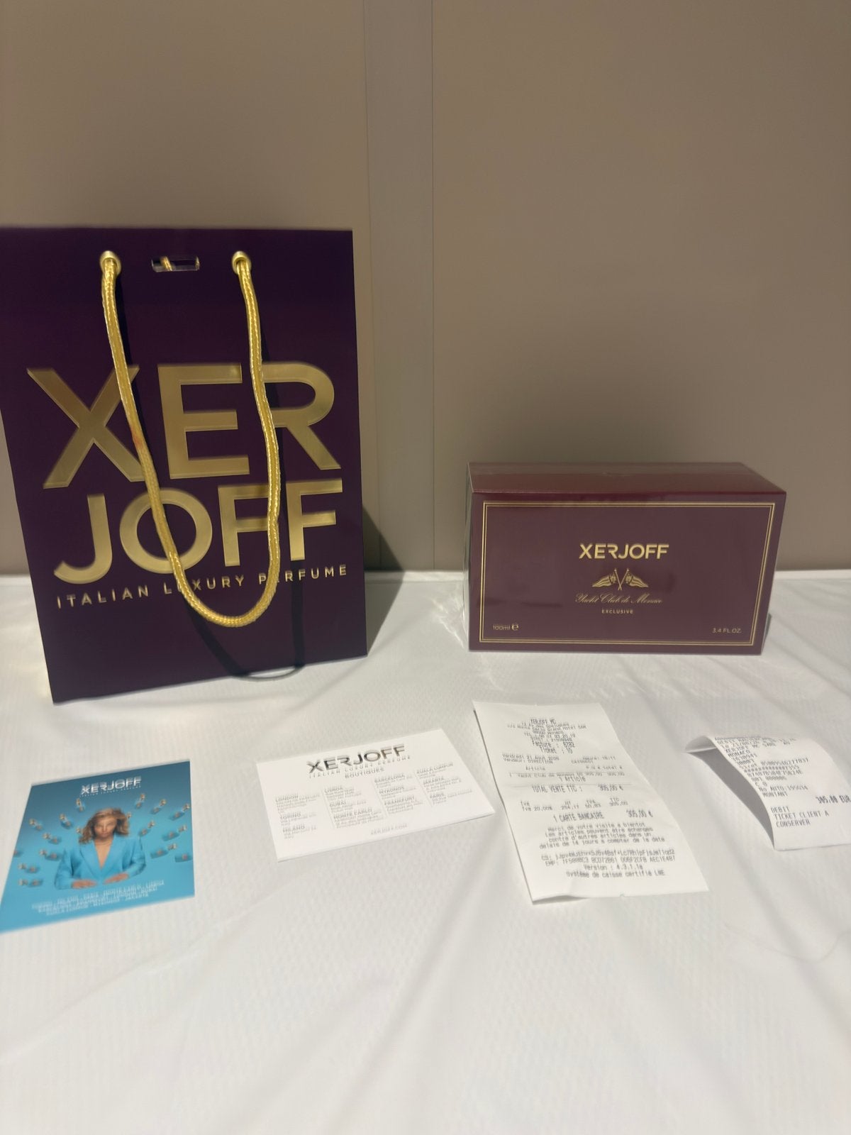 Xerjoff yacht club de monaco (met bon) (monaco exclusief), Ophalen of Verzenden, Zo goed als nieuw