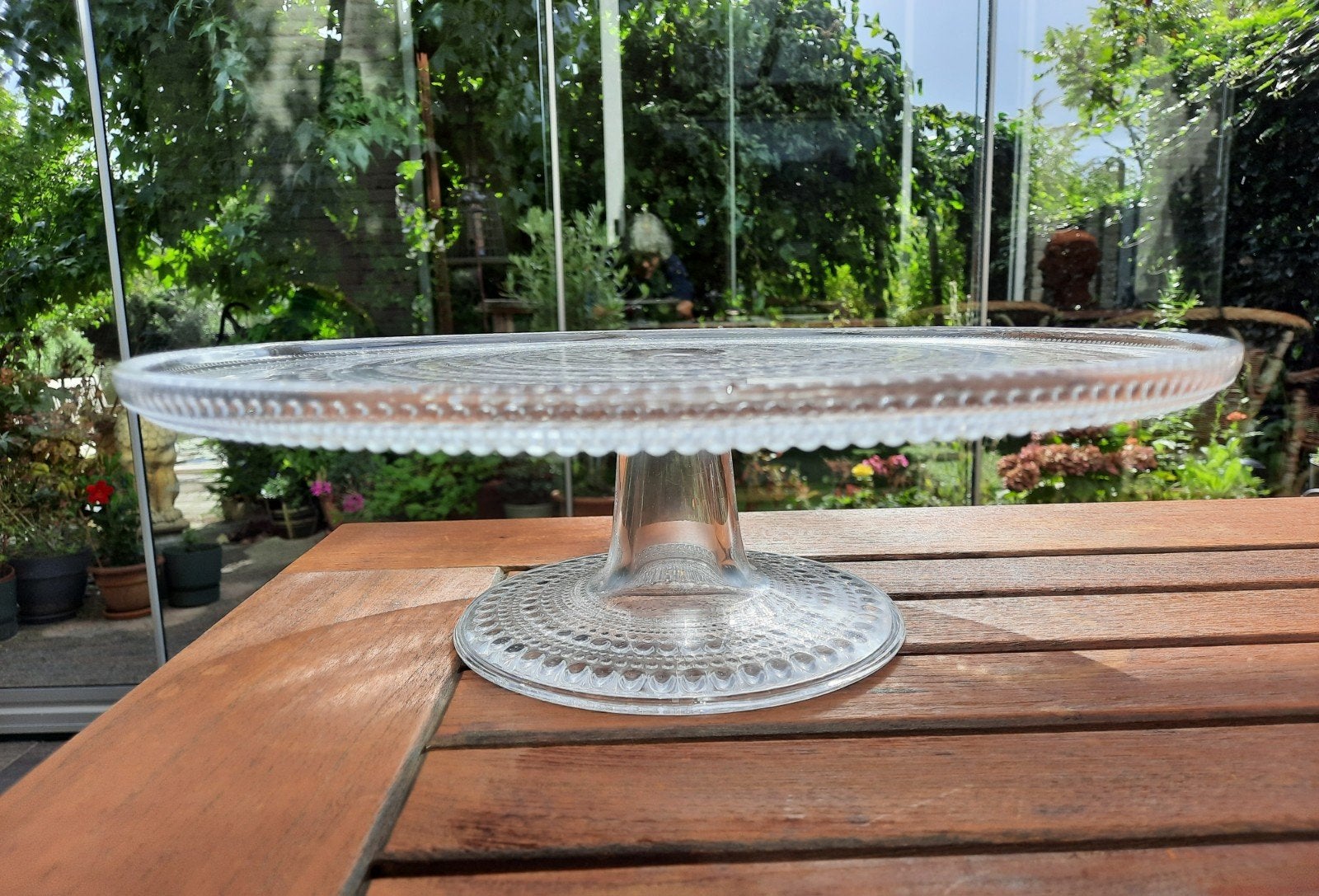 Iittala Kastehelmi Taartplateau - Helder Glas, Antiek en Kunst, Ophalen of Verzenden