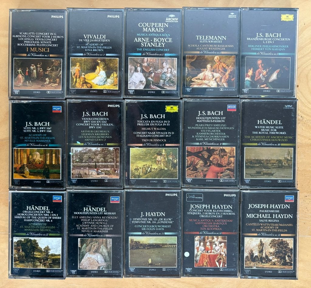 cassetebandjes, Cd's en Dvd's, Cassettebandjes, Ophalen, Gebruikt, Klassiek, 26 bandjes of meer