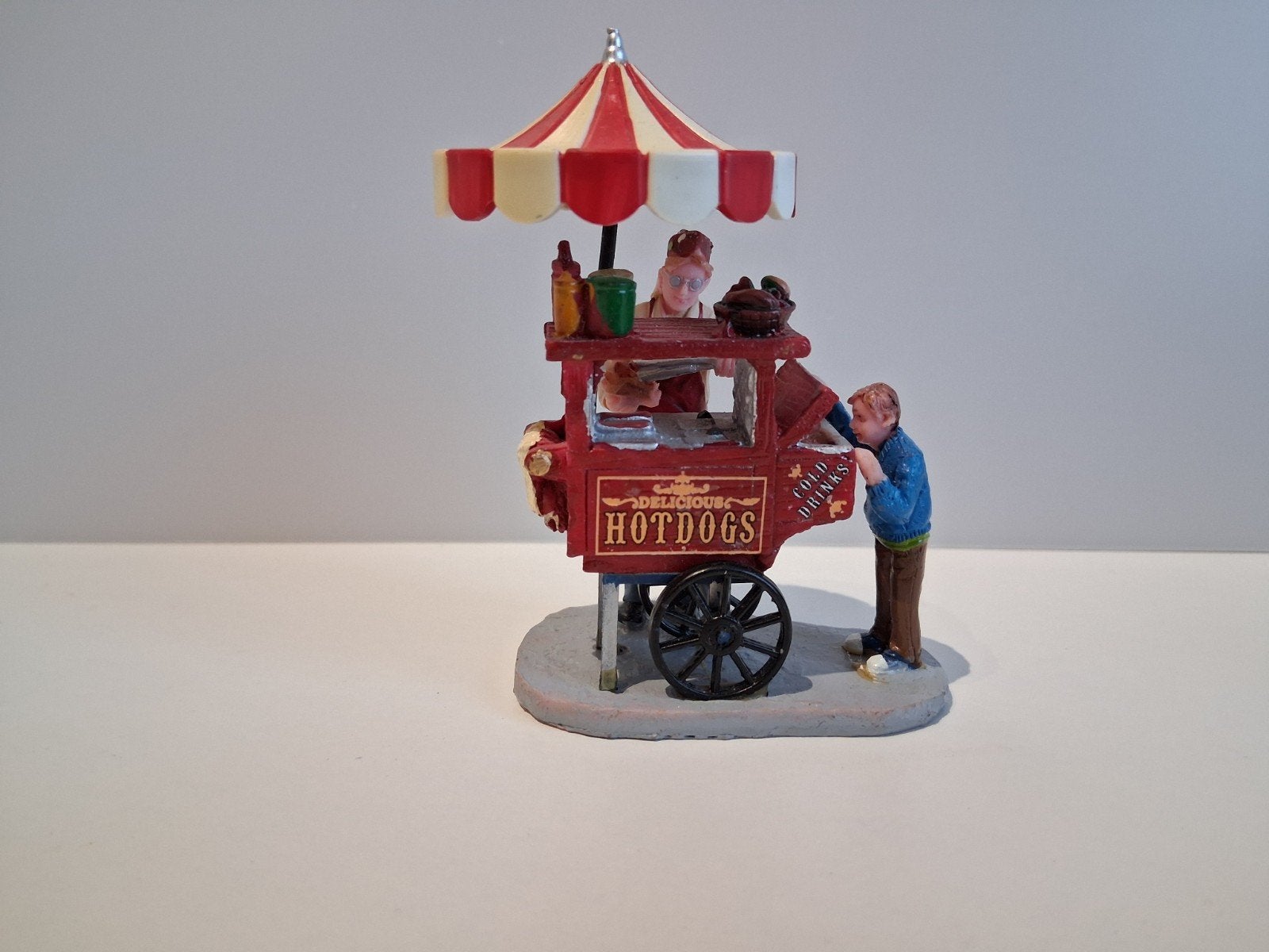 Lemax Hot Dog Cart 2 #12932, Ophalen of Verzenden, Gebruikt