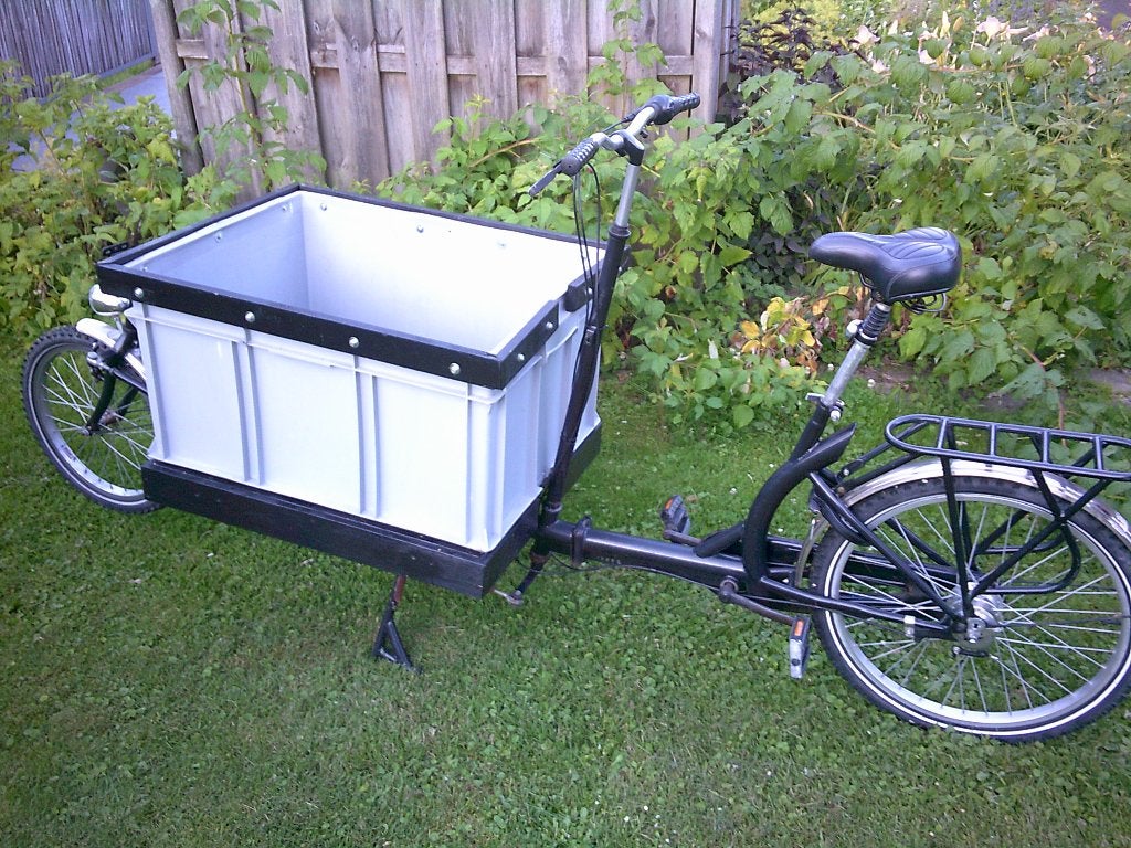 Bakfiets, Gebruikt, Goederen, Velgrem, Ophalen