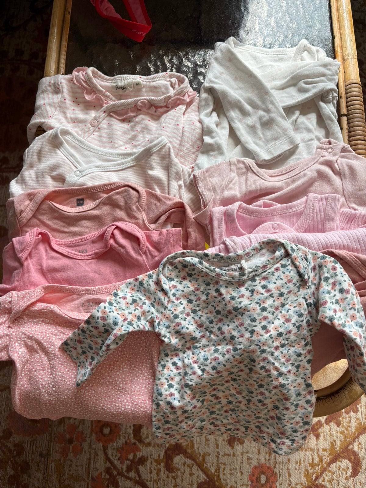 Rompertjes maat 50/56 meisje, Kinderen en Baby's, Ophalen of Verzenden, Zo goed als nieuw, Maat 50