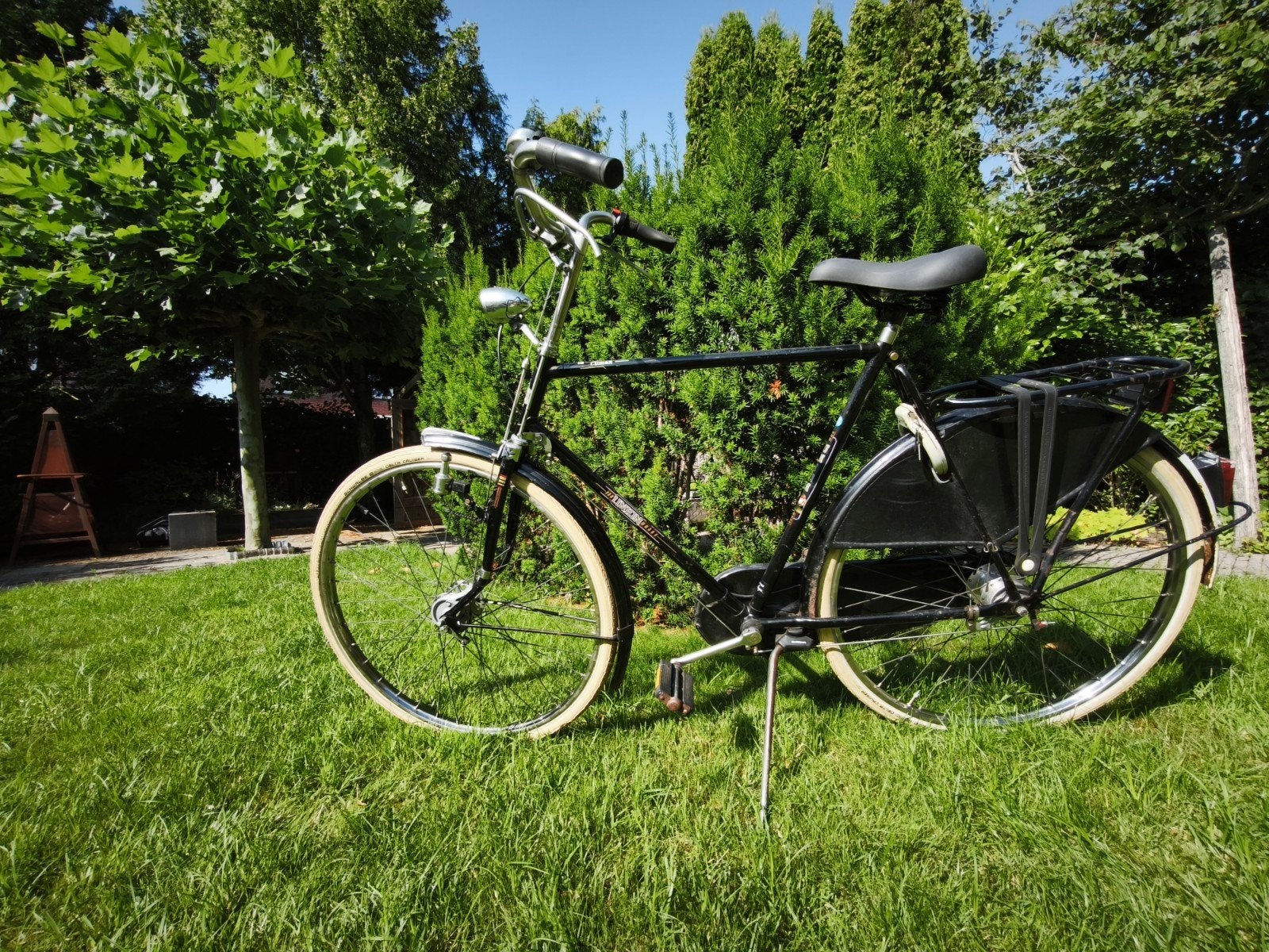Oude Union herenfiets retro met stang remmen., 57 tot 61 cm, Ophalen, Gebruikt, Overige merken