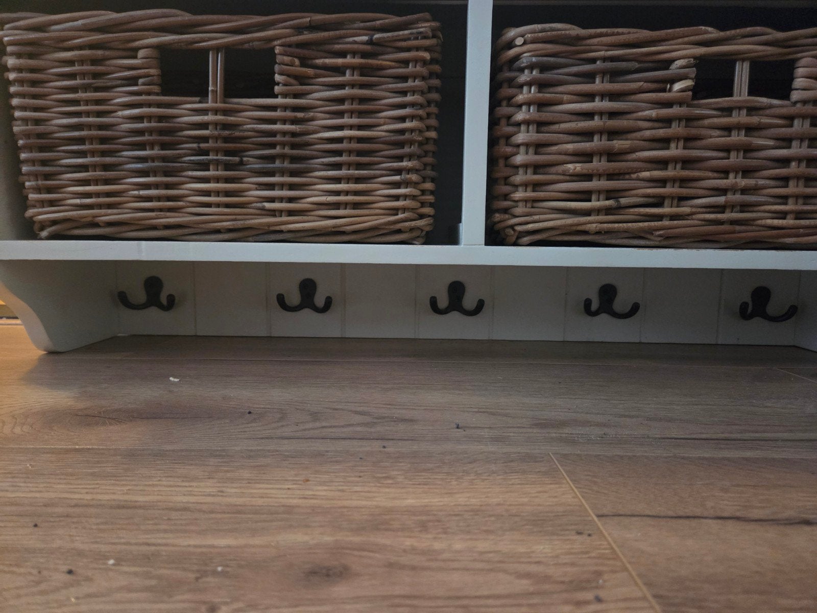 Kapstok met 2 manden, Huis en Inrichting, Gebruikt, Minder dan 100 cm, Hout, Ophalen