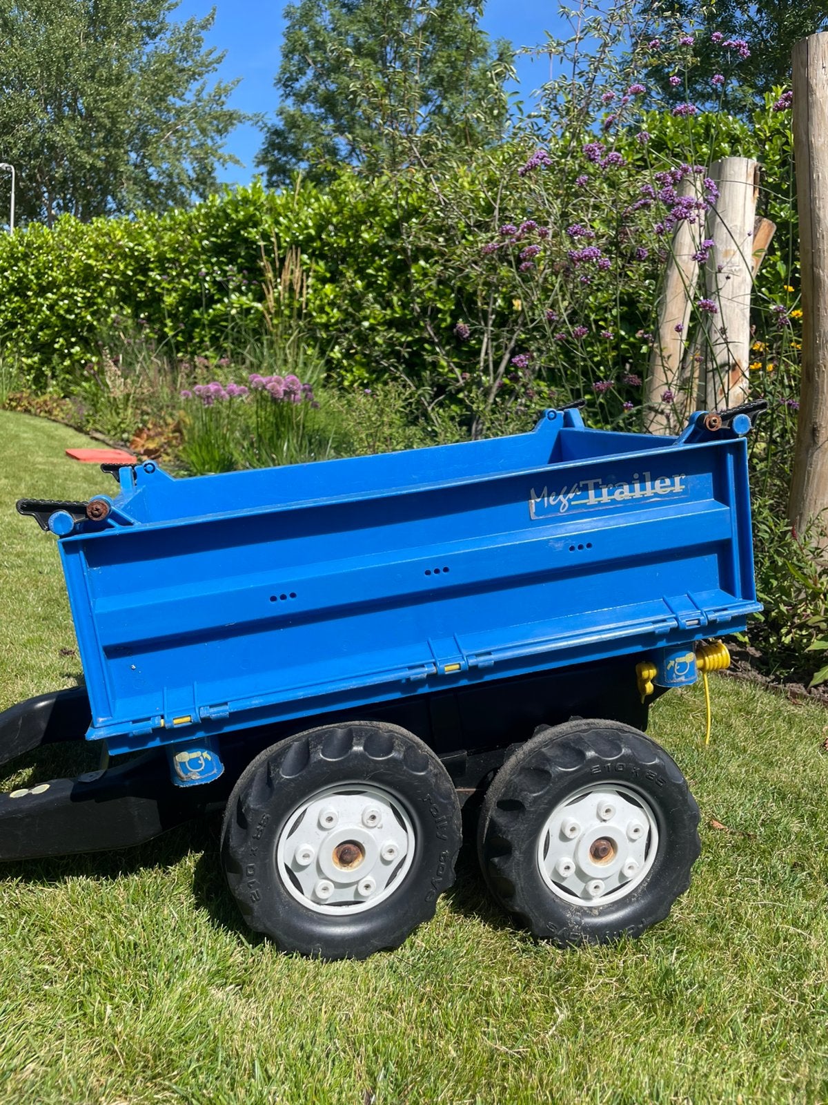 Aanhanger voor kindertractor RollyMega Trailer New Holland, Kinderen en Baby's, Speelgoed | Buiten | Voertuigen en Loopfietsen
