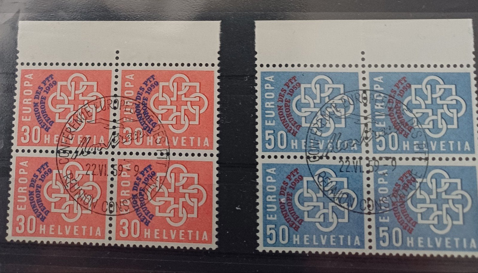 Zwitserland opdruk hoge catalogus waarde, Ophalen of Verzenden