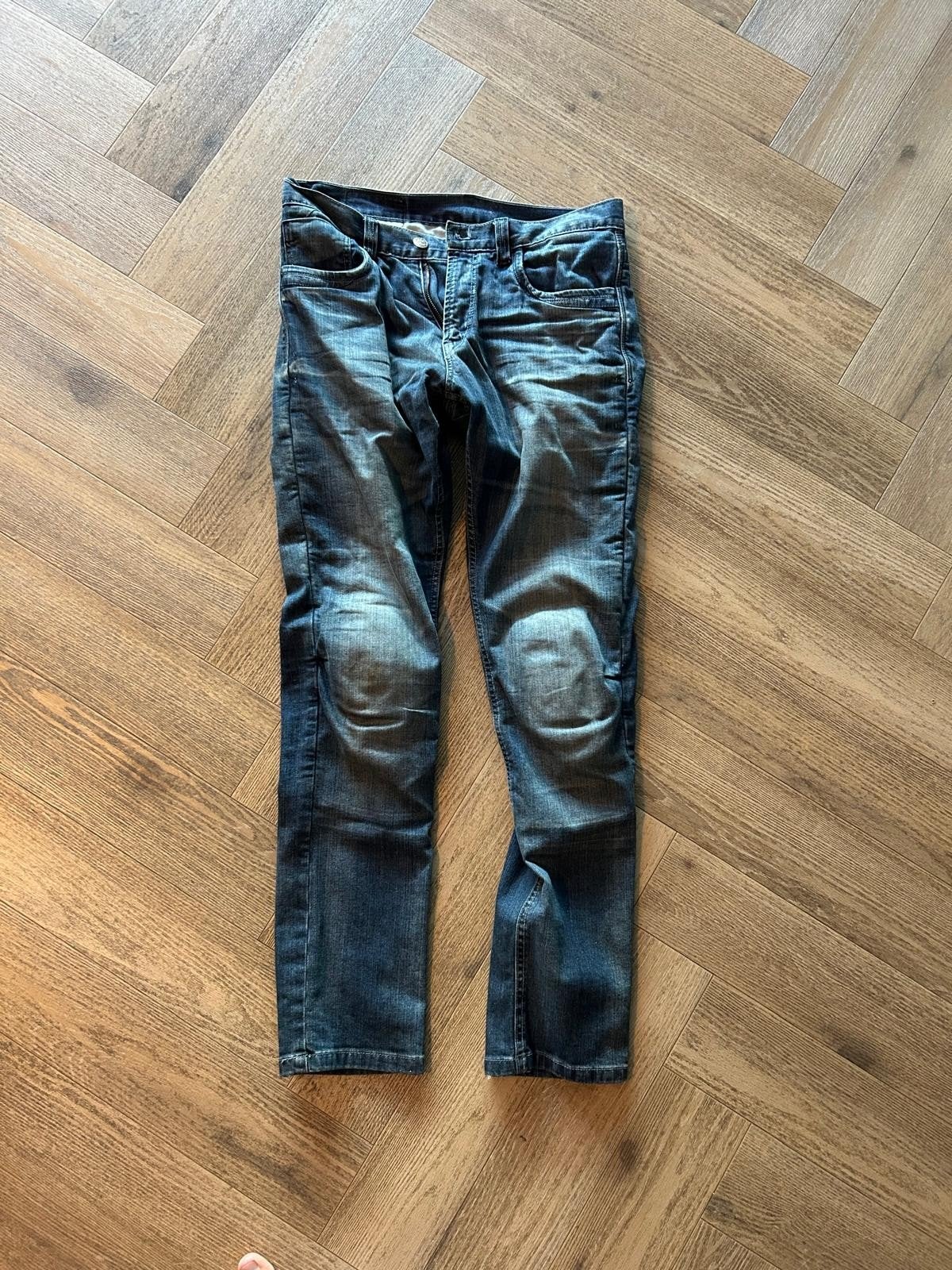 Motorjeans volledig kevlar met pads - W32/33 L33/34, Kleding | Heren, Spijkerbroeken en Jeans, Onbekend, Blauw, W32 (confectie 46) of kleiner