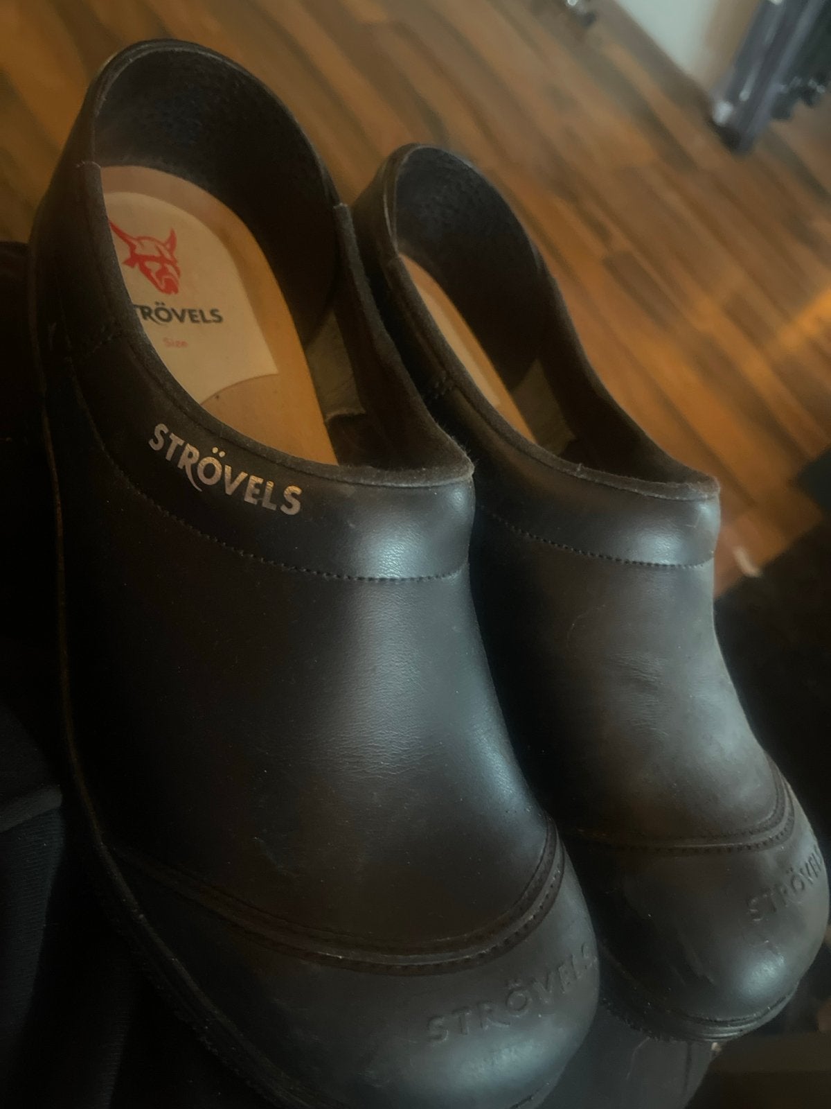 Strovels Klompen Maat 47 - Comfortabele Werkschoenen, Ophalen, Gedragen, Zwart, Klompen
