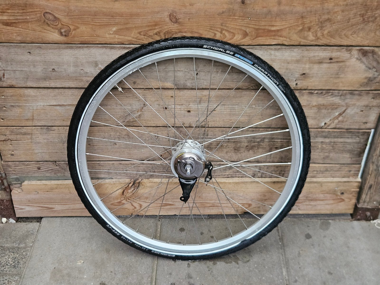 Fiets Acterwiel, 28 inch, 7 versnelling Nexus, Ophalen of Verzenden, Gebruikt, Wiel, Aluminium