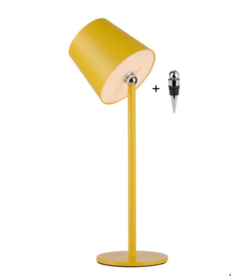 Moderne gele tafellamp - Just Light Boteria, Nieuw, Ophalen of Verzenden, Geel, Metaal