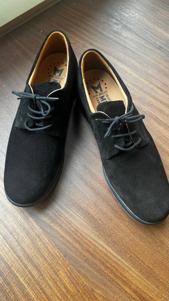 Nieuwe Mephisto Air-Relax Veterschoenen Zwart Suède Maat 44, Zwart, Nieuw, Ophalen of Verzenden, Veterschoenen