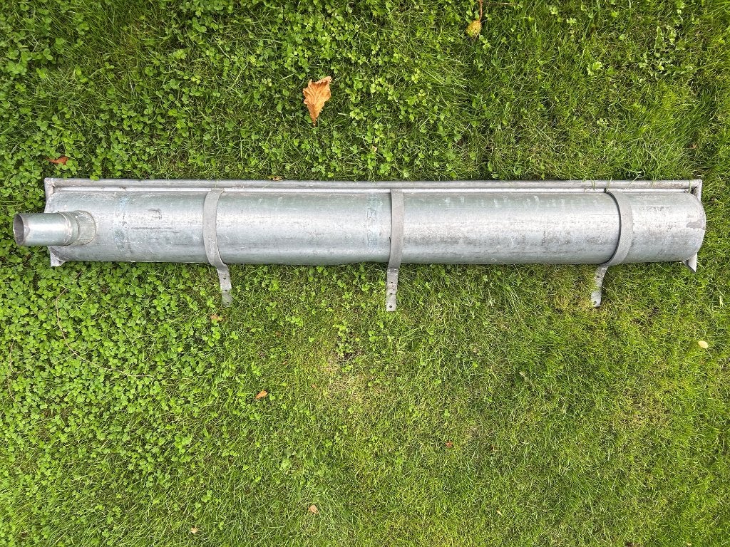 Zinken dakgoot regengoot 1,63m M37, Doe-het-zelf en Verbouw, Buizen en Afvoer, Ophalen, Gebruikt, Zink, Minder dan 2 meter